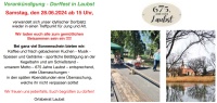 47. Dorffest unter dem Motto '675 Jahre Laubst'                               