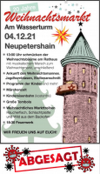 Weihnachtsmarkt am Wasserturm - Leider abgesagt!