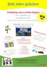 Einladung zum 9. Frühschoppen