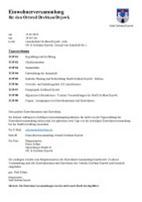 Einwohnerversammlung OT Drebkau