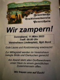 Wir zampern!