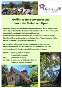 Geführte Herbstwanderung durch die Steinitzer Alpen
