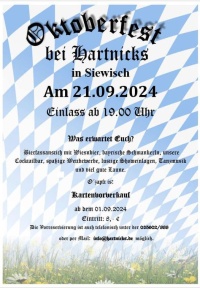 Oktoberfest - Gaststätte Hartnick