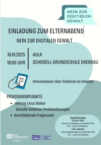 Klicken um zu vergrößern Einladung zum Elternabend