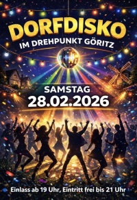 DORFDISCO im Drehkreuz Göritz