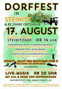 Dorffest Steinitz und 85 Jahre OW Steinitz
