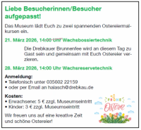 Malkurs Ostern Bossiertechnik