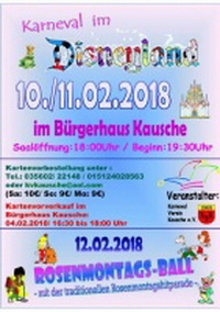 Karneval im Disneyland / ROSENMONTAGSBALL