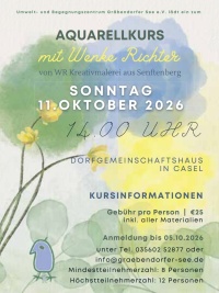 Aquarellkurs mit Wenke Richter