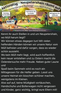 Aktionstag - Neupetershain räumt auf