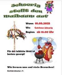 Maibaumaufstellen Jehserig