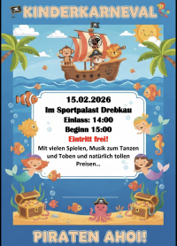 Kinderkarneval beim DCC - Seepferdchen-Spaß und Piraten-Power für alle Kids!