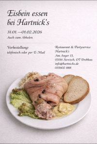 Eisbein essen bei Hartnick's