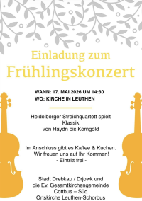 Einladung zum Frühlingskonzert