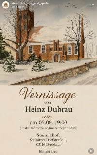 Vernissage von Heinz Dubrau