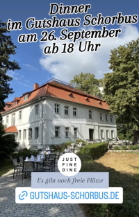 Dinner im Gutshaus Schoebus