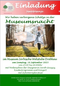 Museumsnacht in der Sorbischen Webstube Drebkau