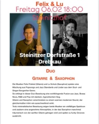 Jazz mit Lu Schulz (sax) und Felix Fränkel (git)