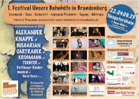 1. Festival Unsere Bahnhöfe in Brandenburg