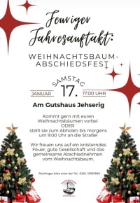 Feuriger Jahresauftakt in Jehserig