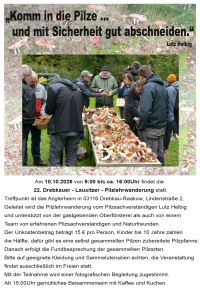 22. Drebkauer - Lausitzer - Pilzwanderung