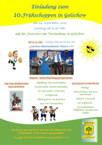 10. Frühschoppen in Golschow
