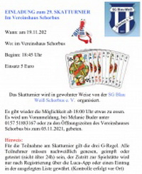 29. Skatturnier