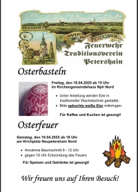 Osterfeuer Neupetershain