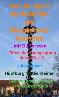 Maibaumstellen Kausche                                       