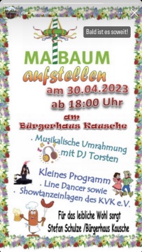 Maibaum aufstellen