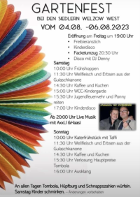 Gartenfest - BEI DEN SIEDLERN