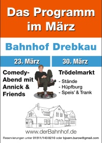 Comedy-Abend im Bahnhof Drebkau