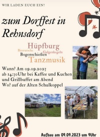 Dorffest in Rehnsdorf