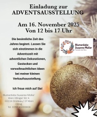 Klicken um zu vergrößern Einladung zur Adventsausstellung