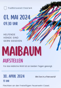 Maibaum aufstellen