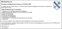 SG Kausche e.V. - Mitgliederversammlung