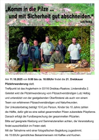21. Drebkauer Pilzlehrwanderung