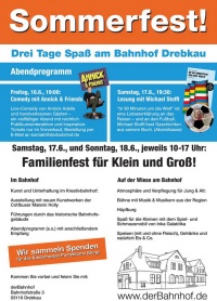 Sommerfest 3 Tage Spaß am Bahnhof