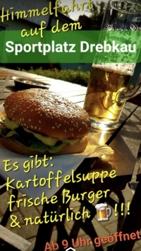 Himmelfahrt auf dem Sportplatz 